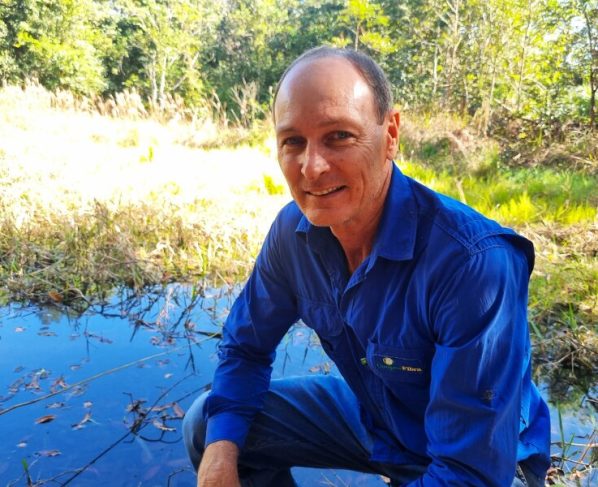O produtor rural, Rogério Berwanger, apresentou ao HNT o que considera a maior riqueza deixada pelo pai: a nascente e água no interior da fazenda.