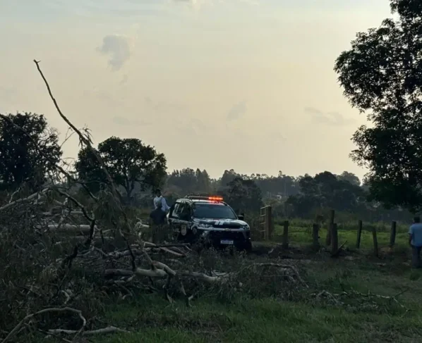 Trabalhador morreu no local do acidente. (Foto: Débora Ricalde)