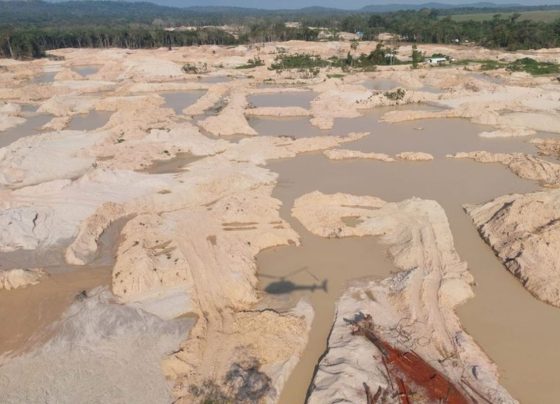 garimpo ilegal na Terra Indígena Sararé, em Mato Grosso.